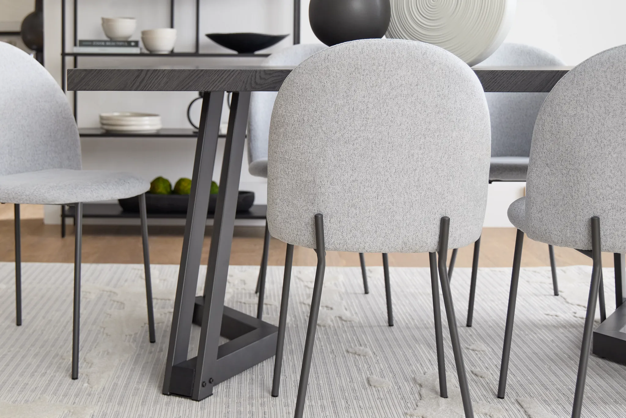 Brentwood Light Gray Upholstered Side Chair