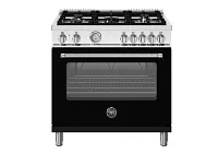 Bertazzoni 365 Series Black 36" Dual Fuel Range