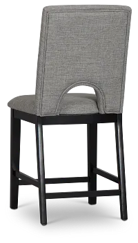 Oxford Graycurved 24" Upholstered Barstool