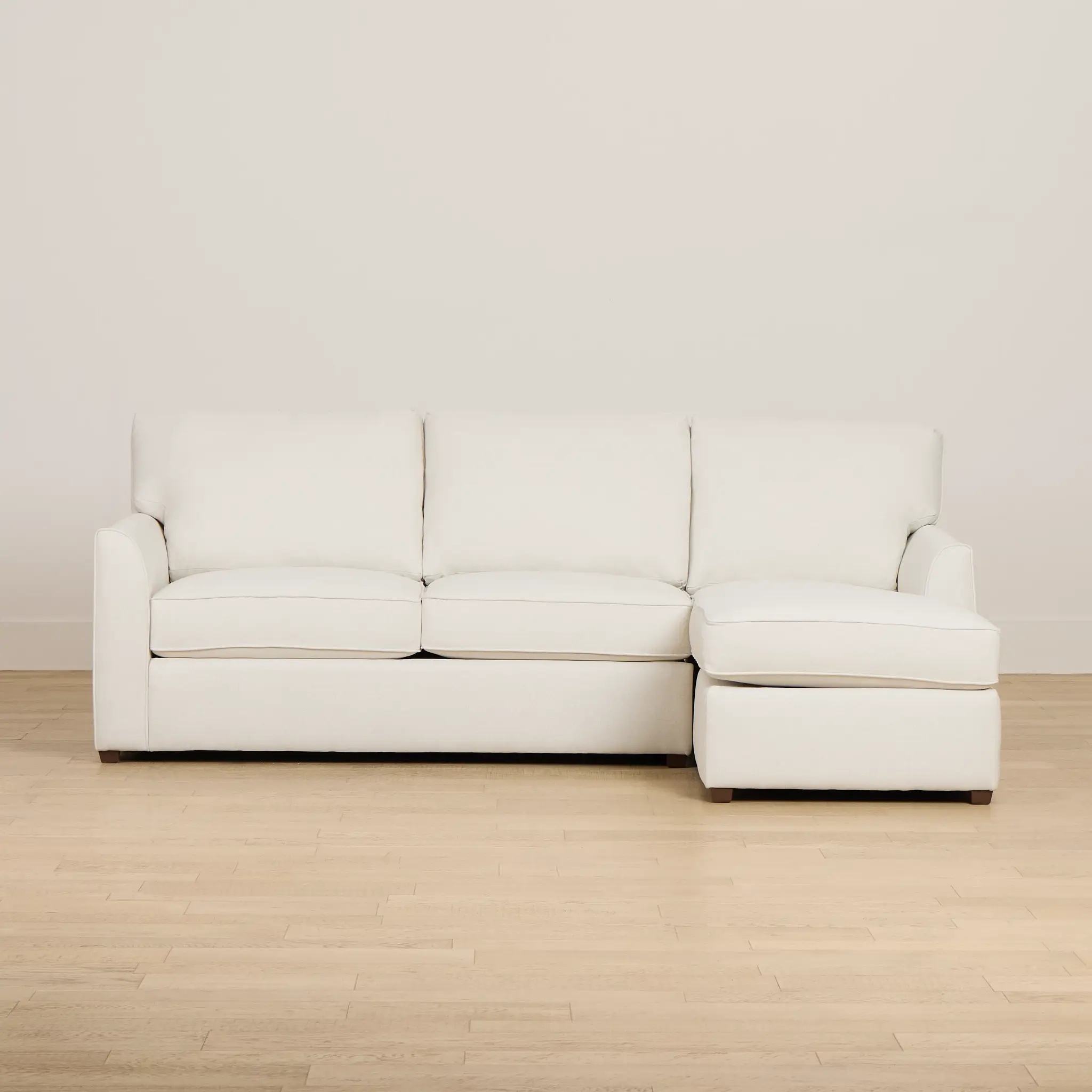 Tate Light Beige Fabric Right Chaise Sectional Tate Light Beige Fabric Right Chaise Sectional