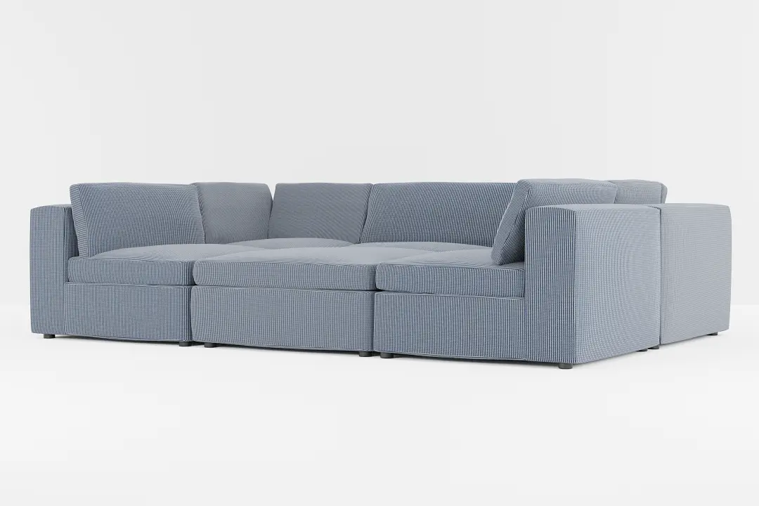 Destin Lucy Navy Fabric 6-piece Pit Sectional Destin Lucy Navy Fabric 6-piece Pit Sectional