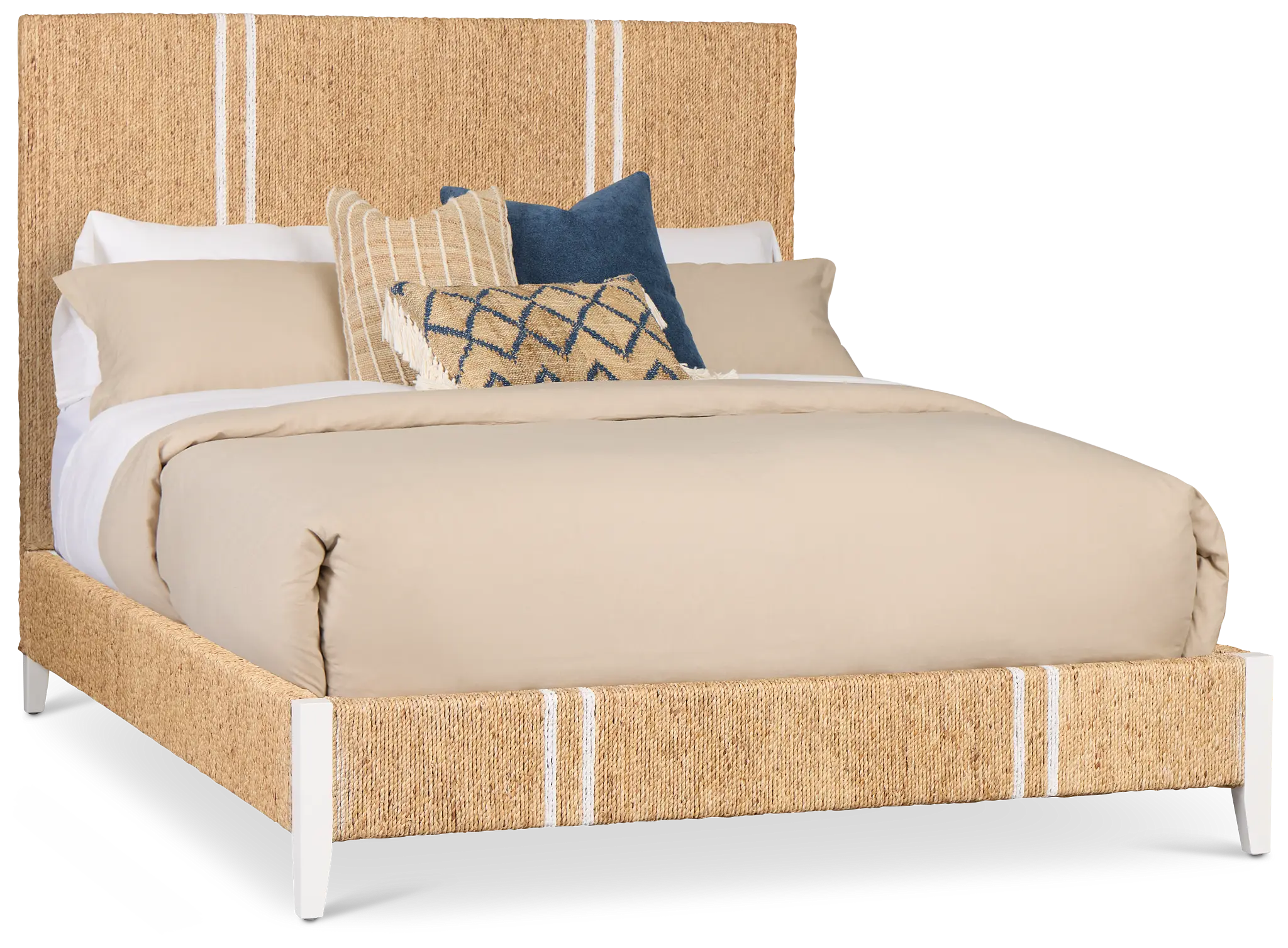 Nantucket Light Tone Woven Panel Bed Nantucket Light Tone Woven Panel Bed