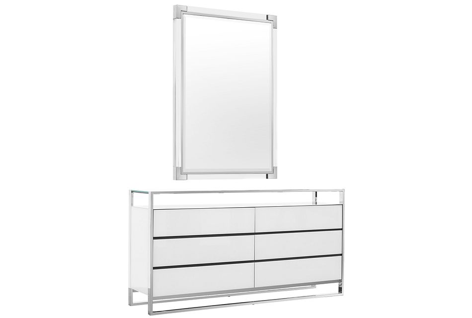 State Street White Dresser Mirror Bedroom Dressers Mirrors