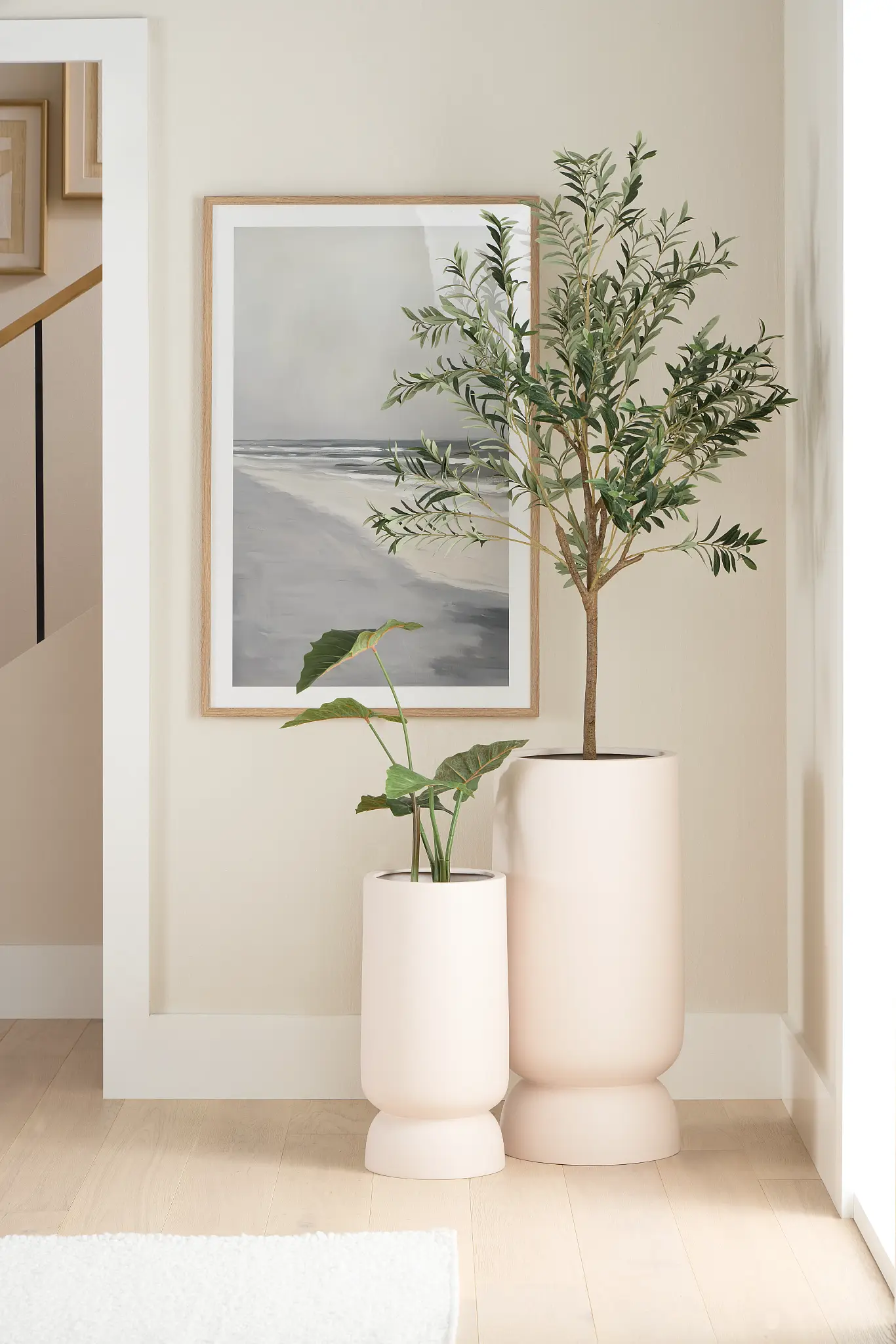 Bertha Light Blue Framed Wall Art Bertha Light Blue Framed Wall Art