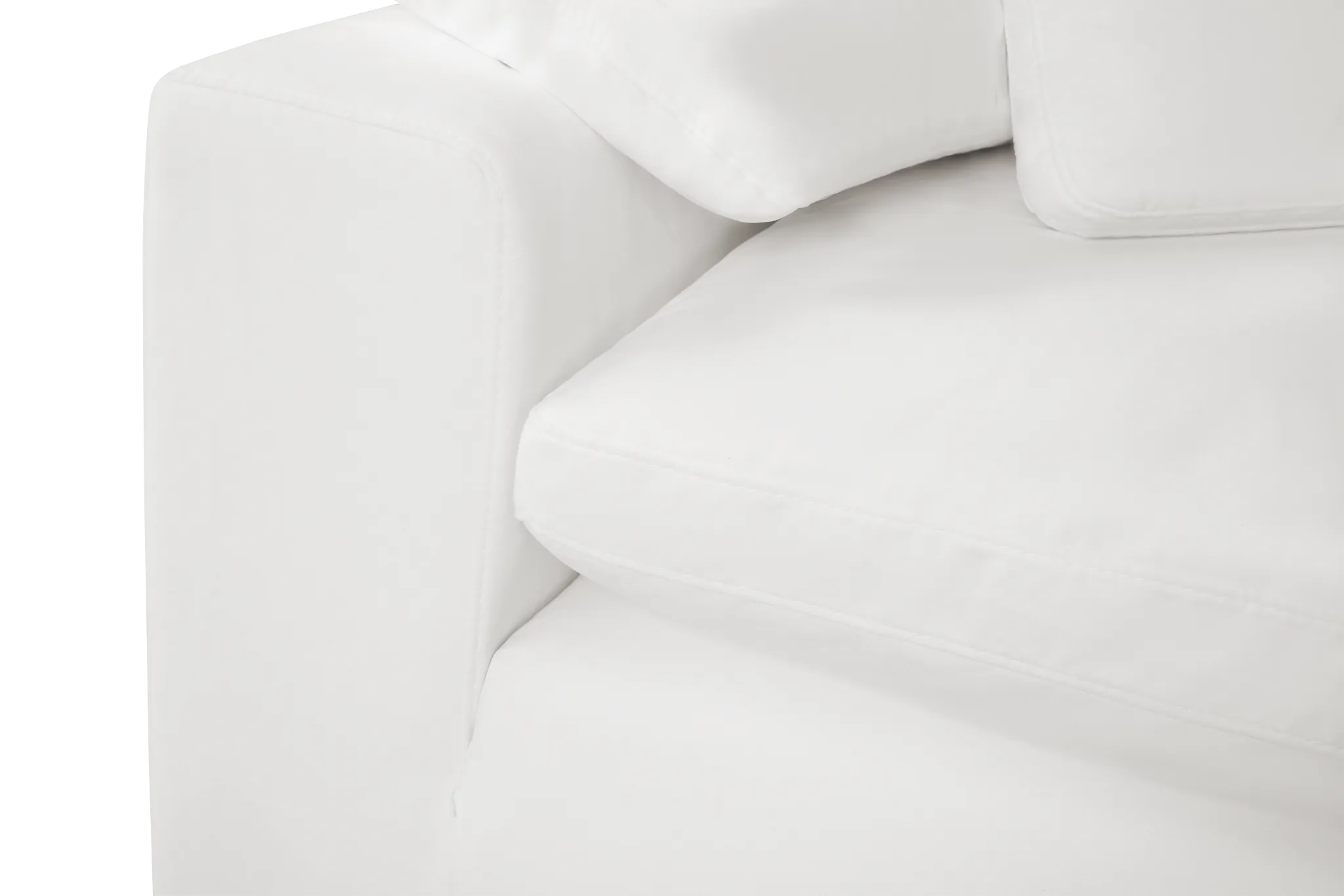 Nixon White Fabric 5-piece Modular Sectional