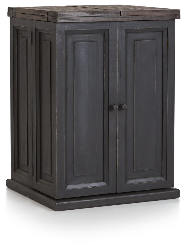 Connecticut Gray Wood Fold Out Bar