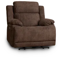Benson Brown Micro Power Recliner