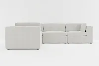 Destin Maguire Ivory Fabric 5-piece Modular Sectional