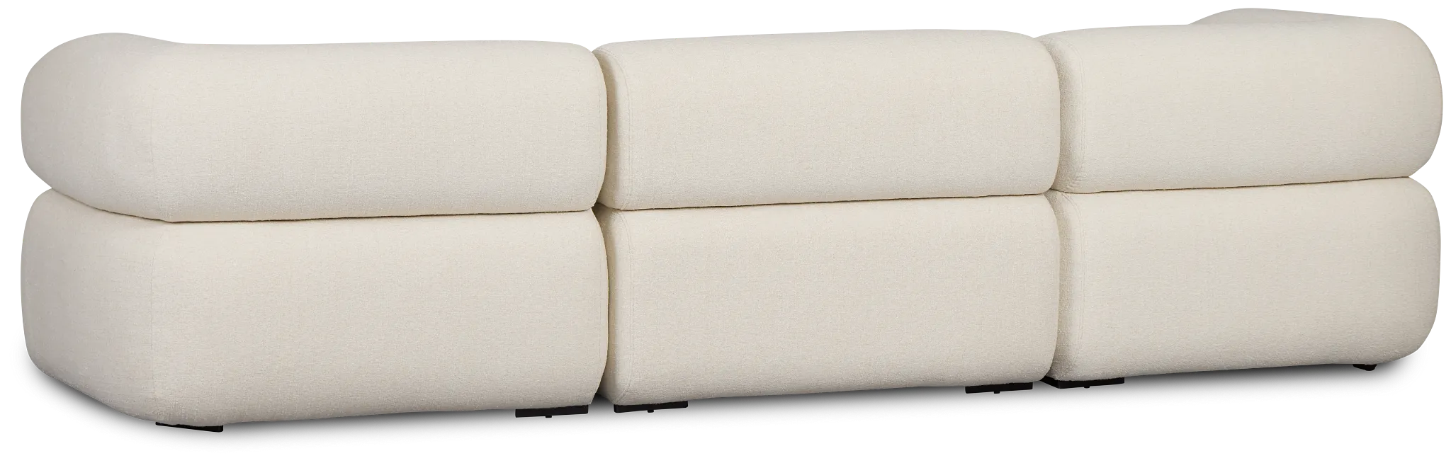 Celeste Light Beige Fabric 3-piece Modular Sofa