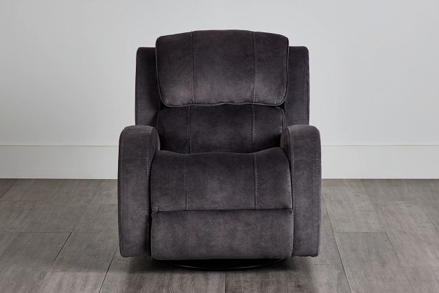 Jack Gray Micro Power Swivel Glider Recliner