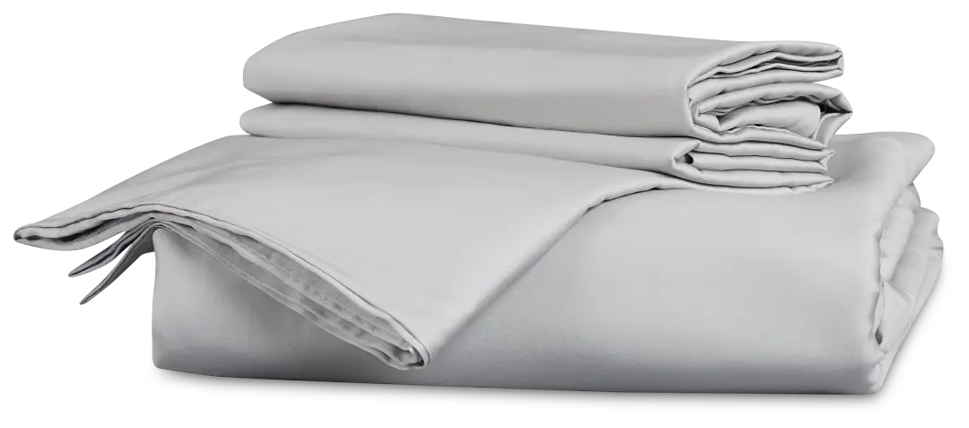 Rest & Renew Cotton Sateen Gray 300 Thread Duvet Set Rest & Renew Cotton Sateen Gray 300 Thread Duvet Set