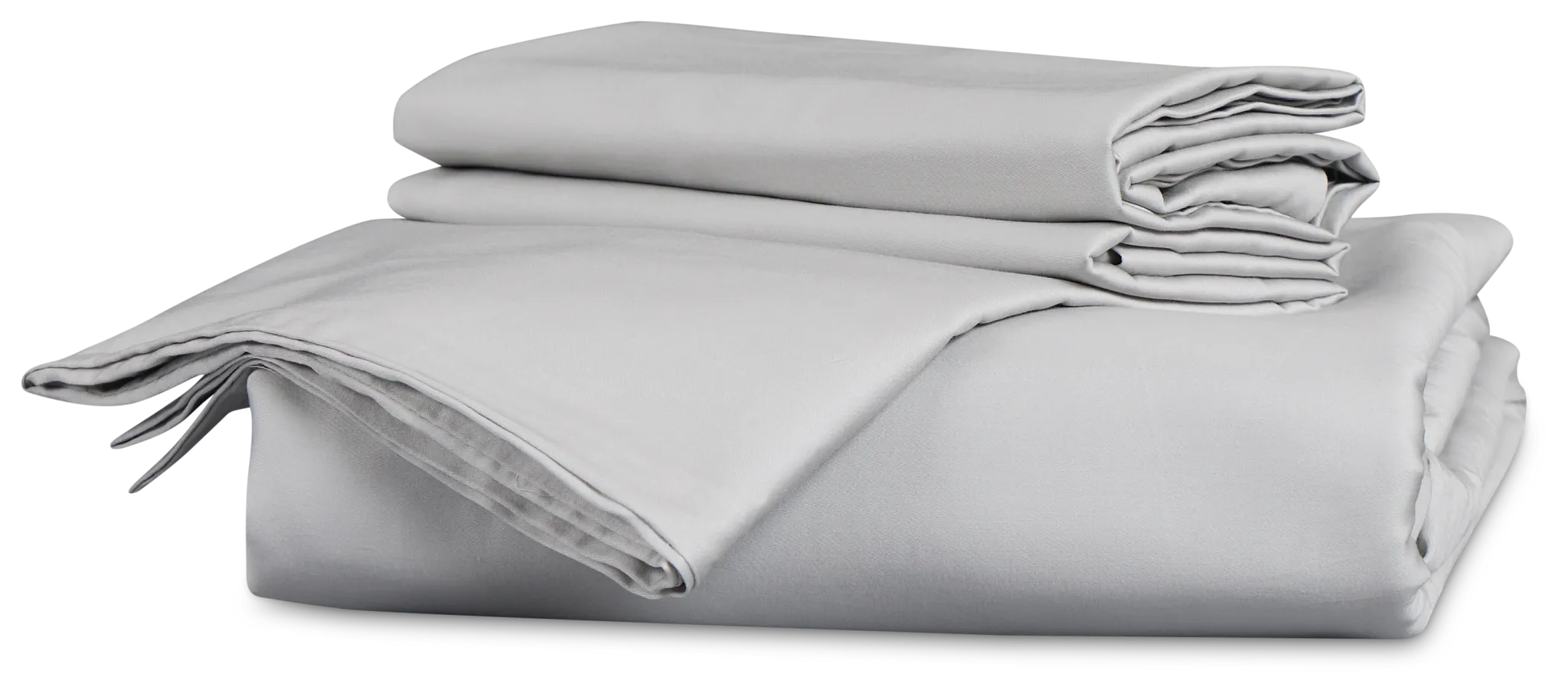 Rest & Renew Cotton Sateen Gray 300 Thread Duvet Set