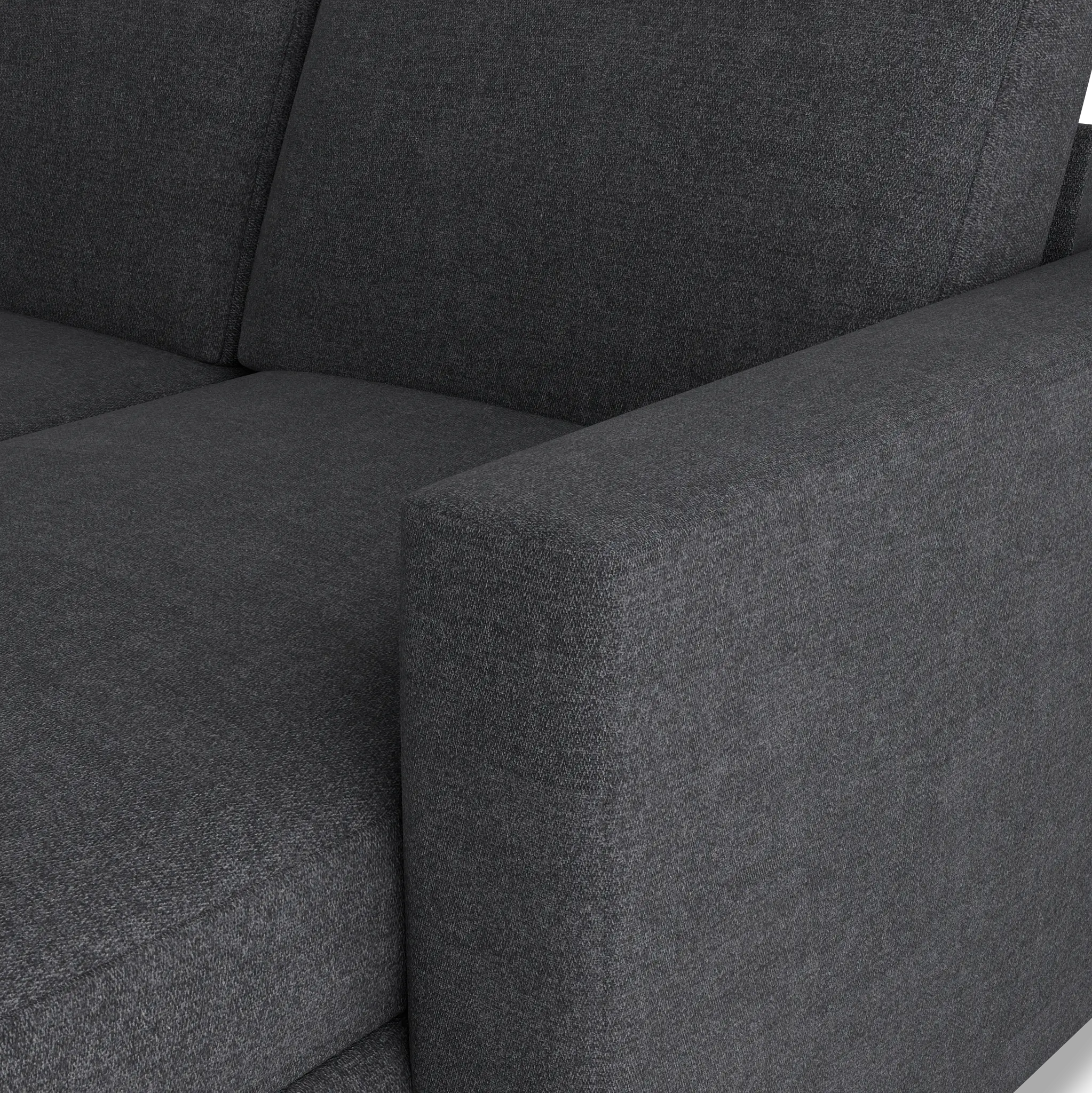 Citymod Dark Gray Fabric Small Right Chaise Sectional Citymod Dark Gray Fabric Small Right Chaise Sectional