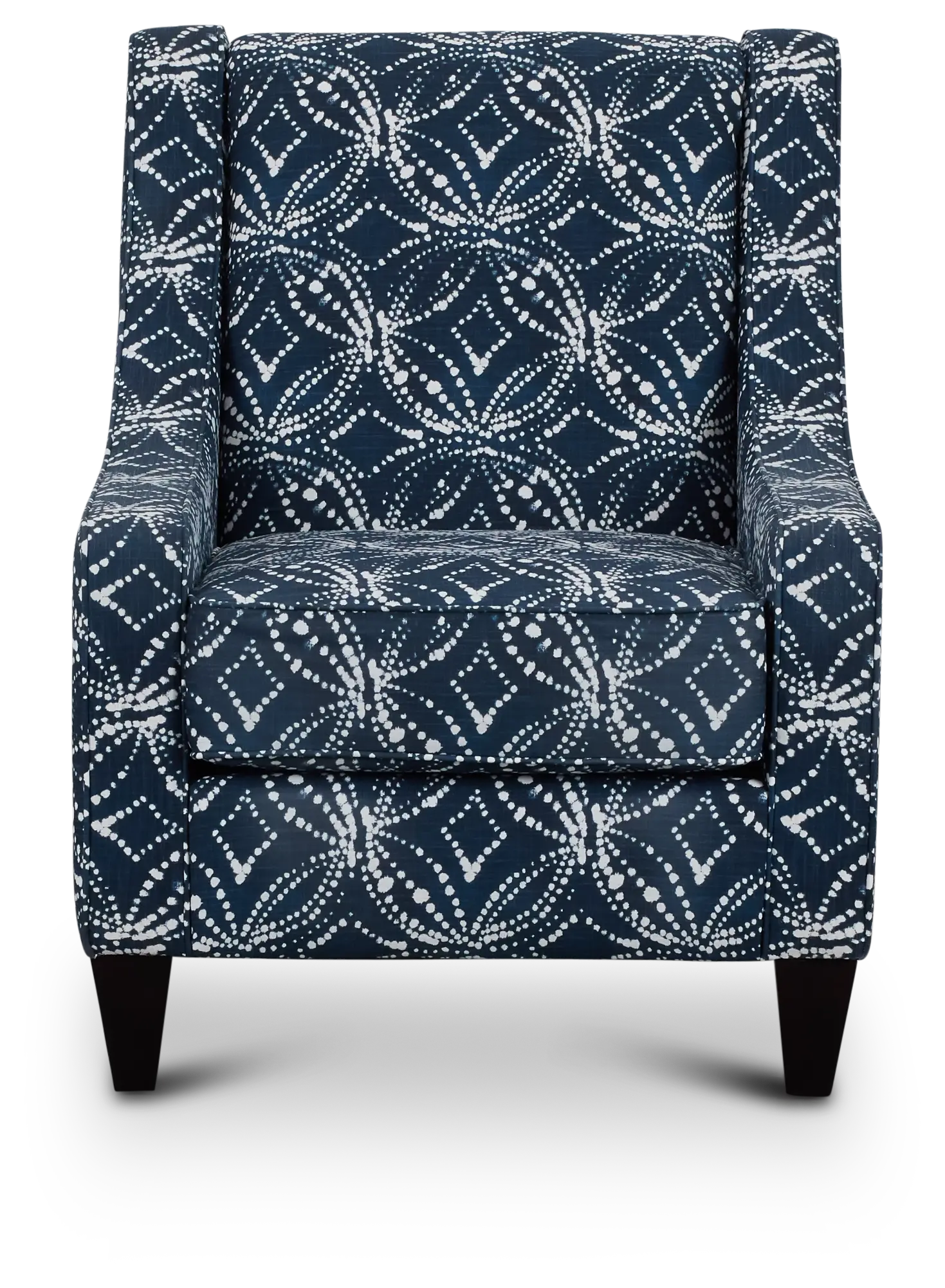 Gerardo Dark Blue Fabric Accent Chair Gerardo Dark Blue Fabric Accent Chair