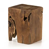 Byron Mid Tone Teak Accent Stool