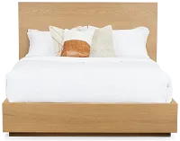 Haven Light Tone Platform Bed