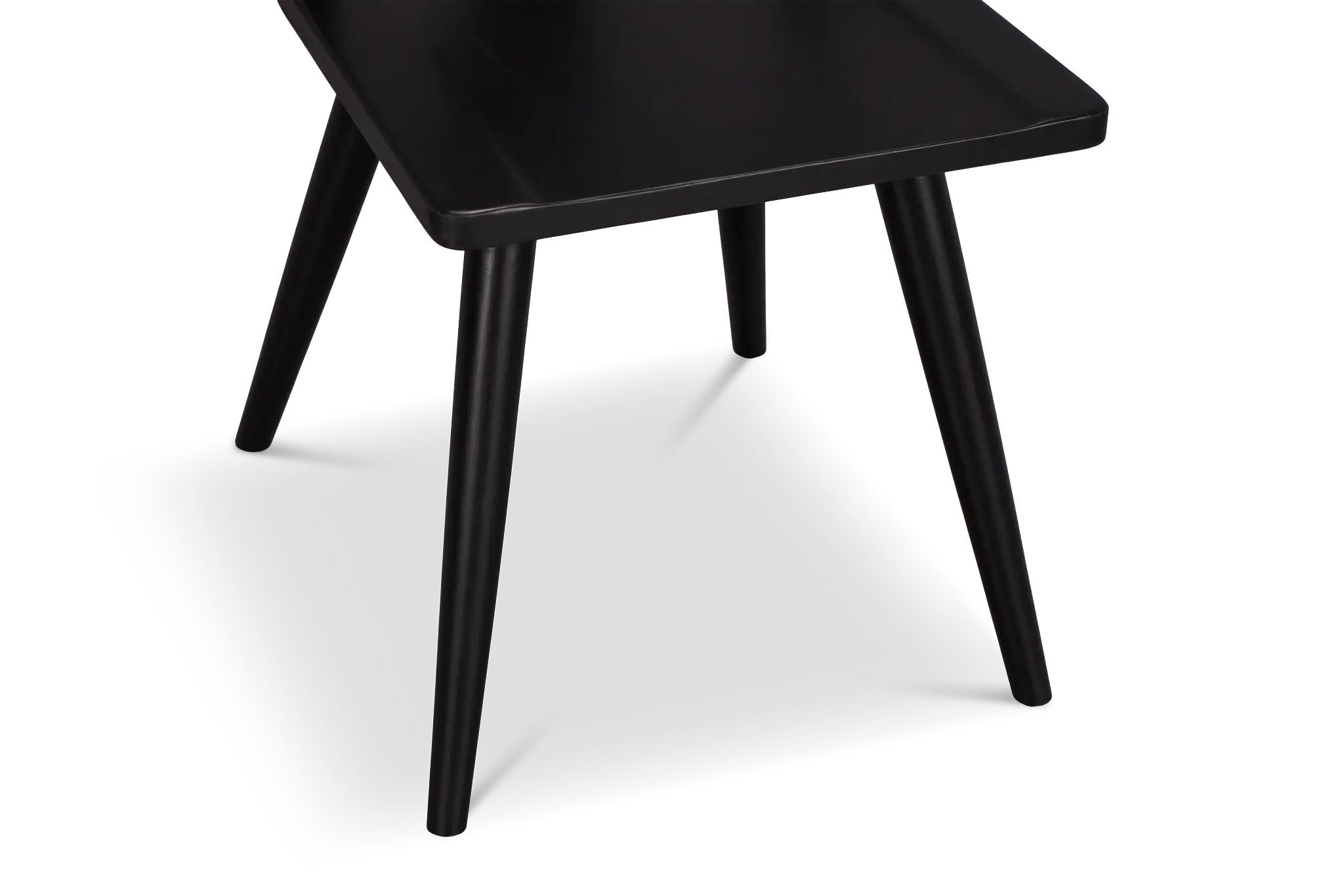 Denton Black Curved Wood Side Chair Denton Black Curved Wood Side Chair