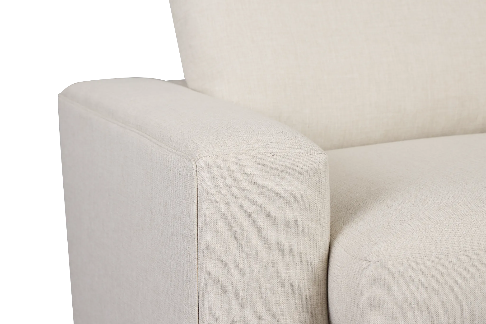 Brantley Light Beige Fabric Loveseat