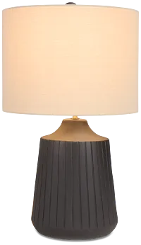 Oswin Black Ceramic Table Lamp