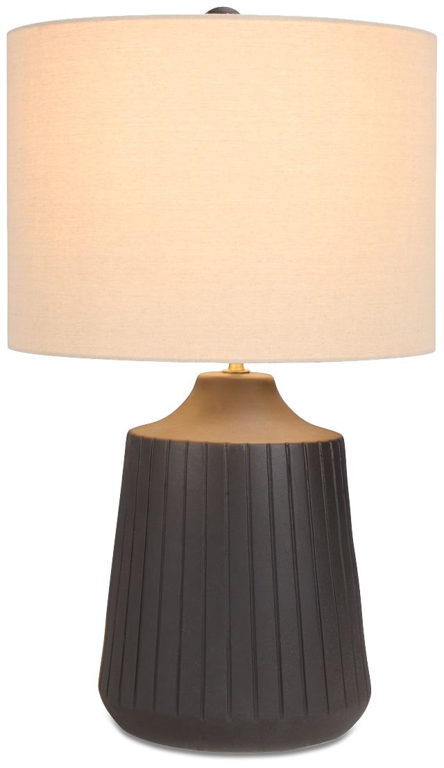 Oswin Black Ceramic Table Lamp