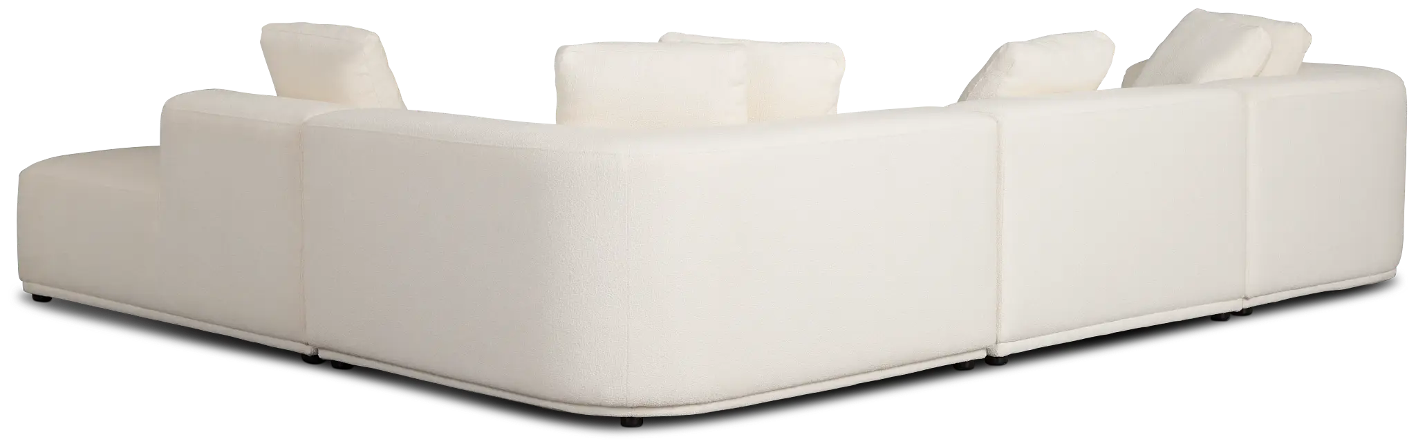 Catalina White Fabric Medium Left Chaise Sectional Catalina White Fabric Medium Left Chaise Sectional