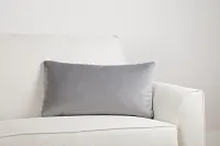 Reign Gray Lumbar Accent Pillow