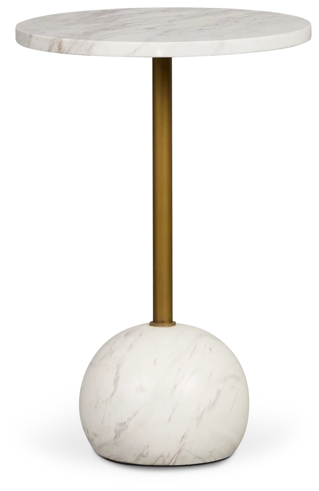 Dolli White Round End Table Dolli White Round End Table