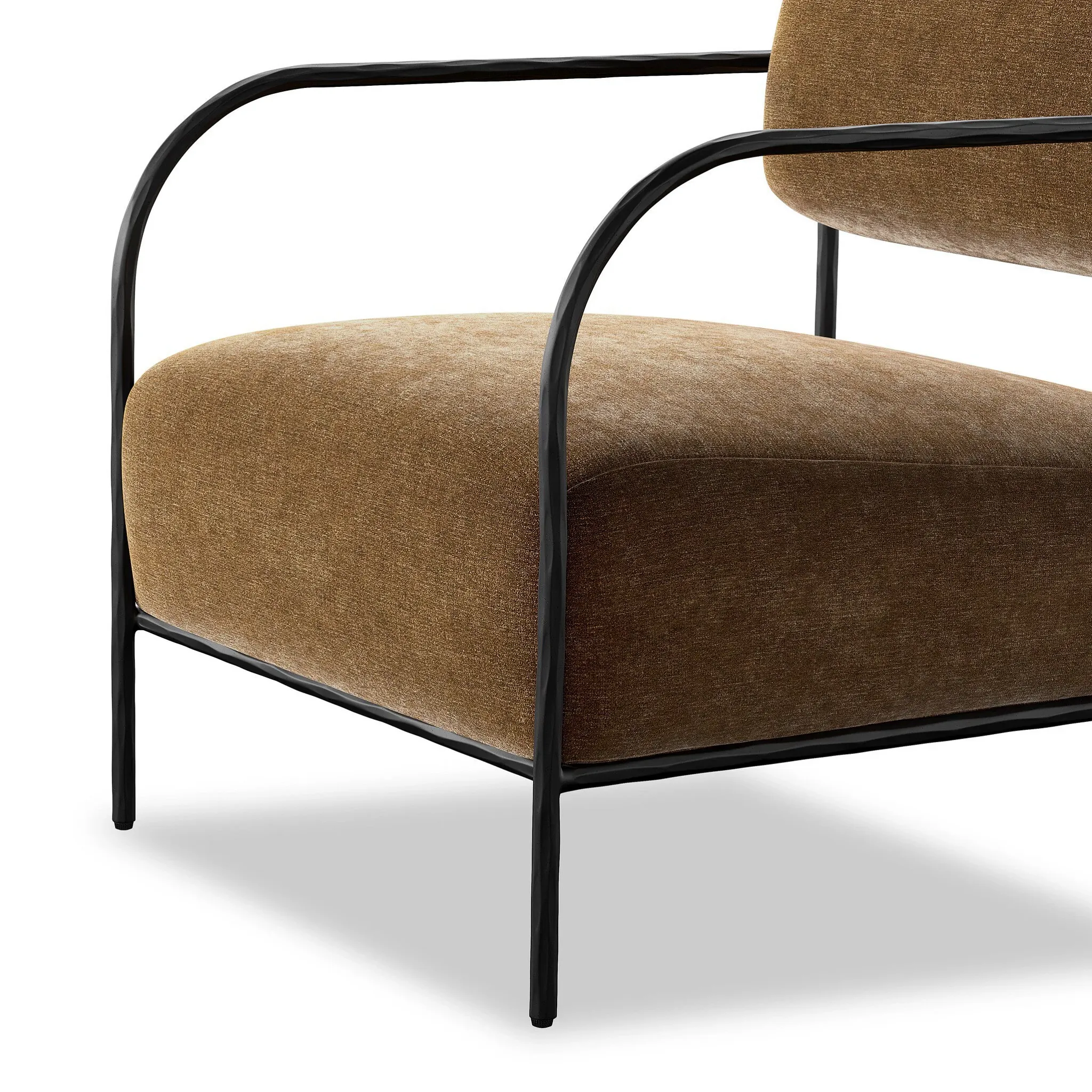 Four Hands Zoro Brown Velvet Accent Chair