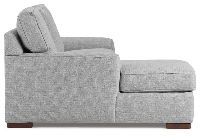 Austin Gray Fabric Left Chaise Sectional (3)