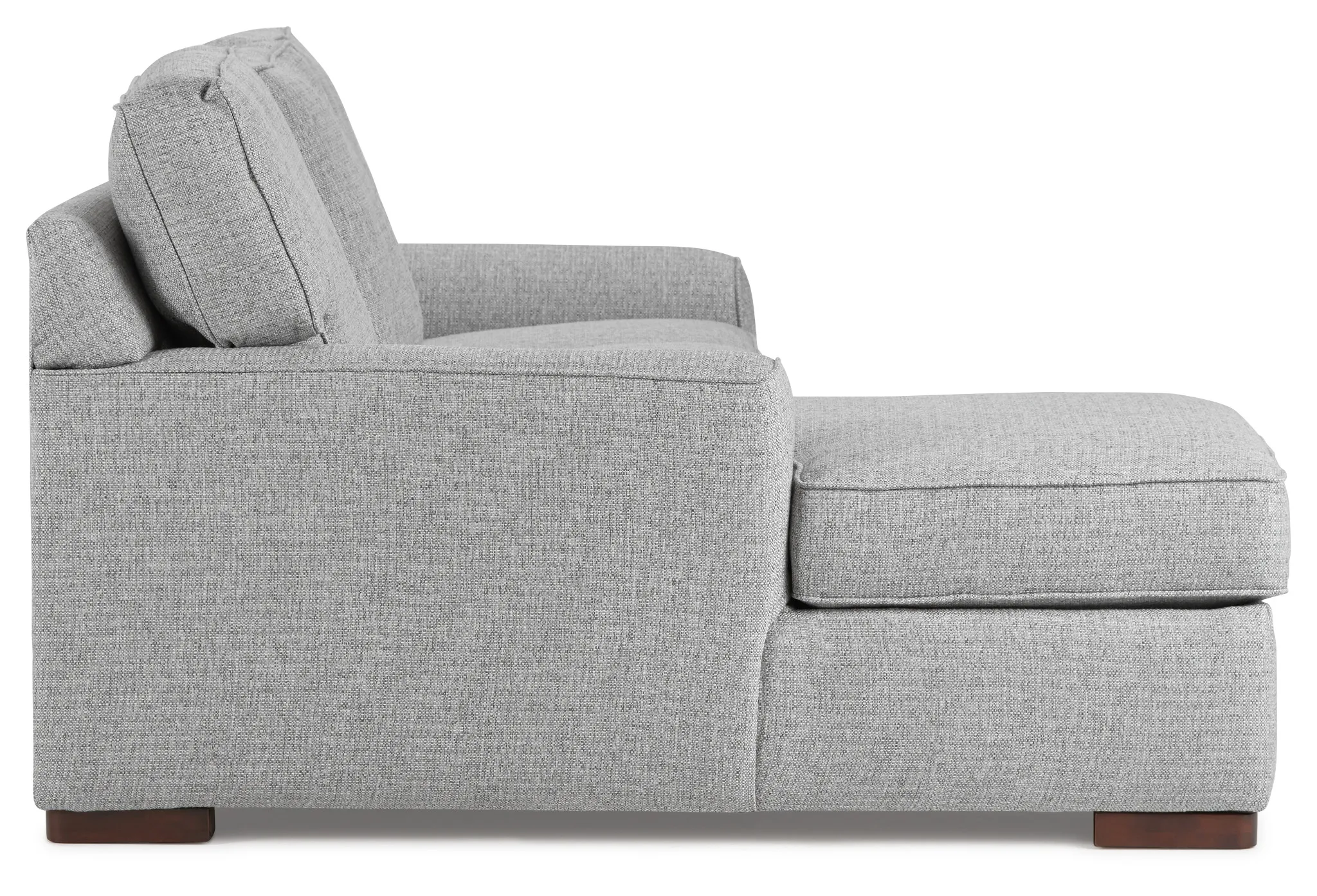 Austin Gray Fabric Left Chaise Sectional