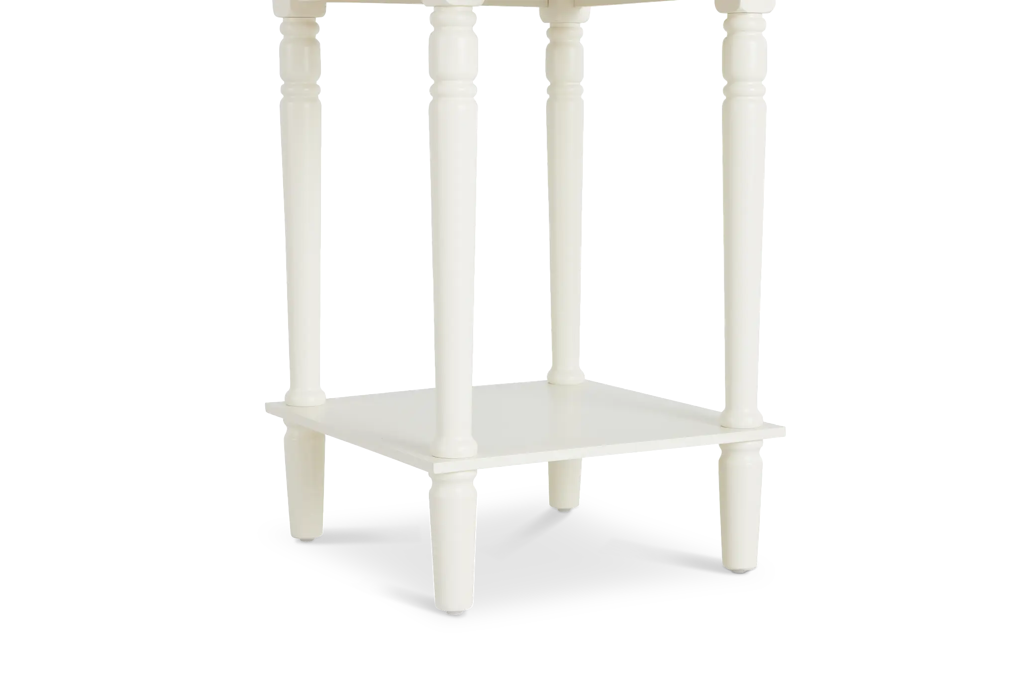 Moana White Power Nightstand Moana White Power Nightstand