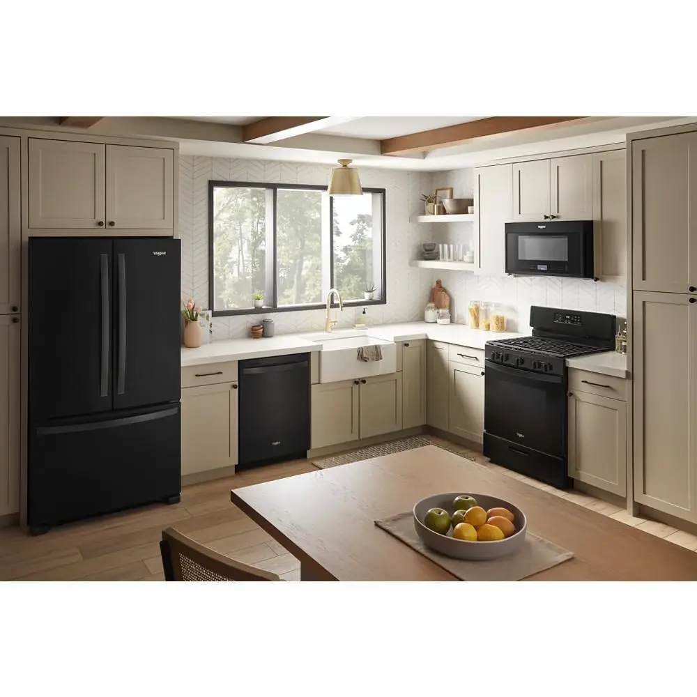 Whirlpool 320 Series Black Gas Range Whirlpool 320 Series Black Gas Range