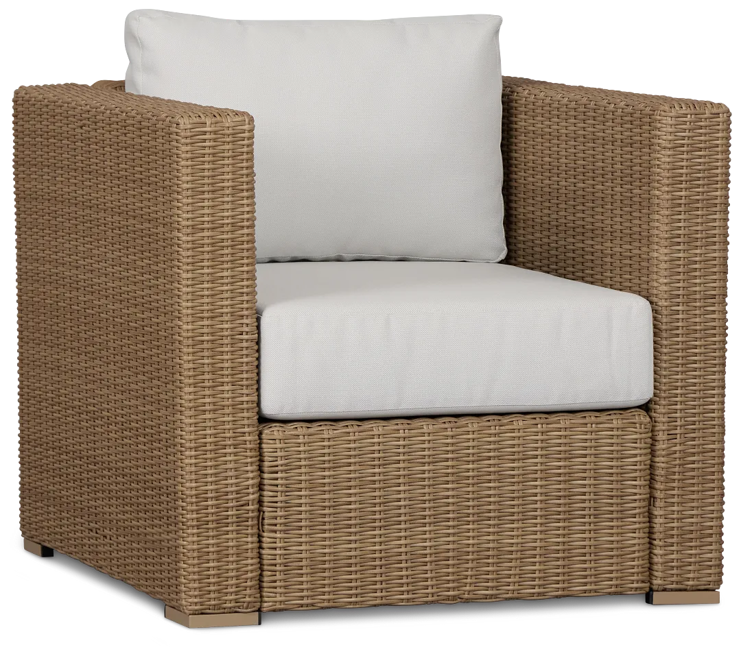 Montecito Light Tone Chair With Light Beige Cushions