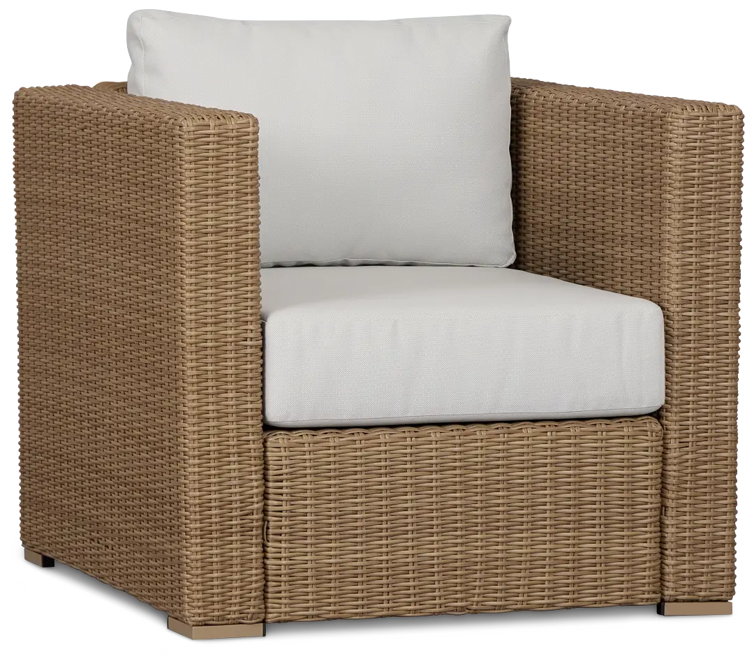 Montecito Light Tone Chair With Light Beige Cushions Montecito Light Tone Chair With Light Beige Cushions