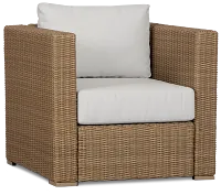 Montecito Light Tone Chair With Light Beige Cushions