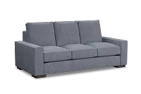 Edgewater Elevation Gray 84" Sofa W/ 3 Cushions