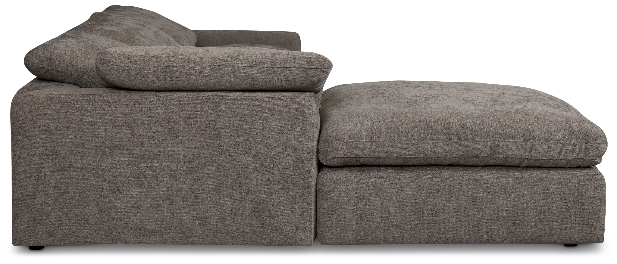 Drift Dark Gray Fabric Small Dual Power Left Bumper Sectional Drift Dark Gray Fabric Small Dual Power Left Bumper Sectional