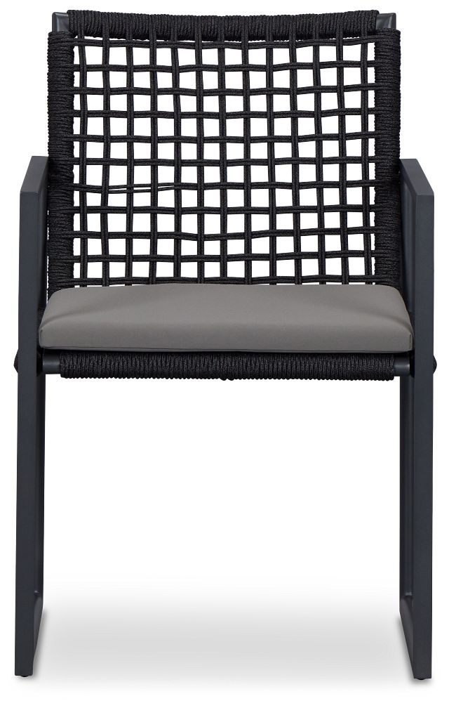 Sunrise Dark Gray Aluminum Arm Chair