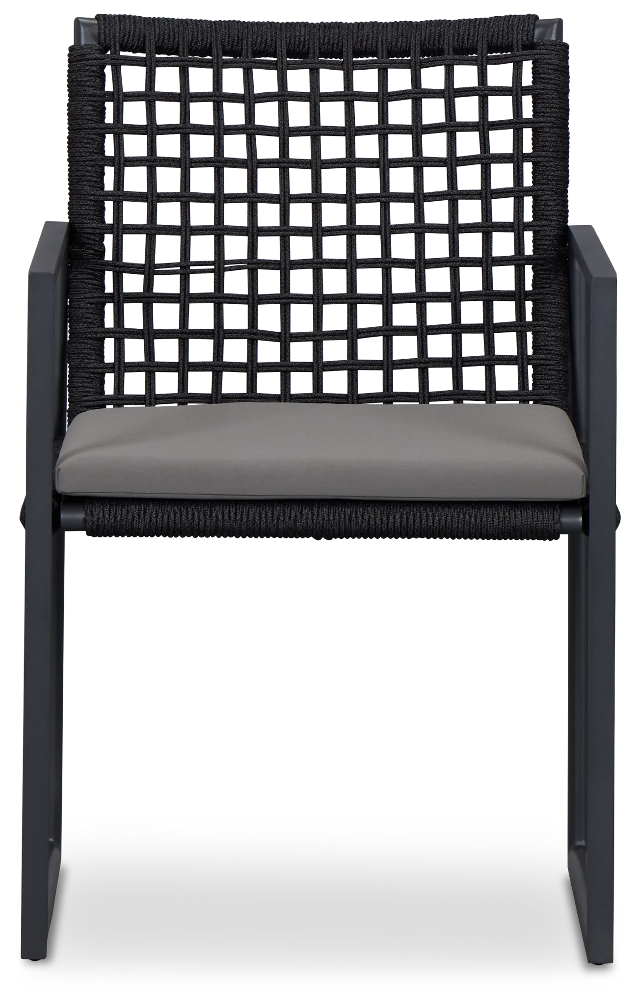 Sunrise Dark Gray Aluminum Arm Chair