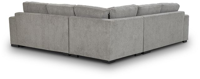 Blakely Gray Fabric Medium 2-arm Right Fscing Sleeper Sectional