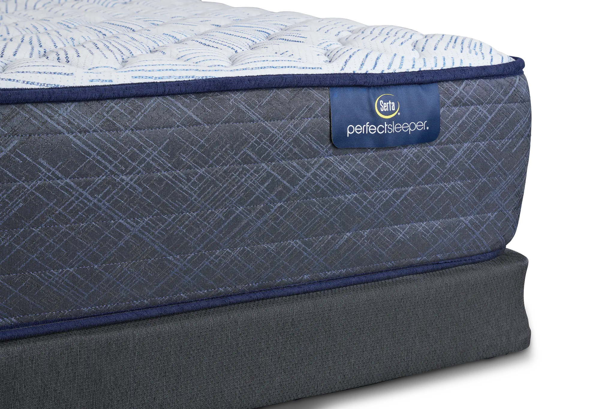 Serta Perfect Sleeper Blue Lagoon Nights Firm Low-profile Mattress Set Serta Perfect Sleeper Blue Lagoon Nights Firm Low-profile Mattress Set