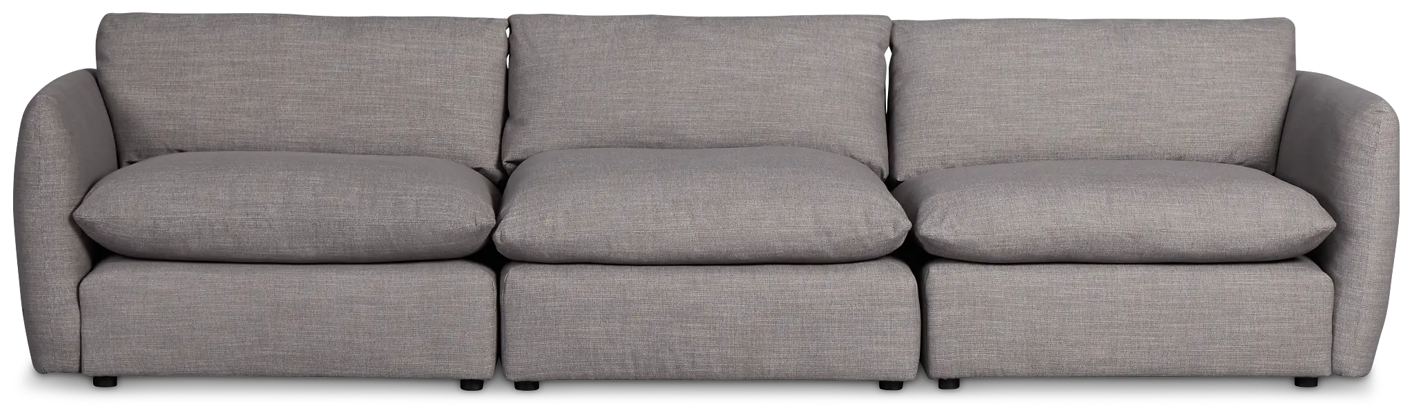 Serena Gray Fabric 3-piece Modular Sofa Serena Gray Fabric 3-piece Modular Sofa