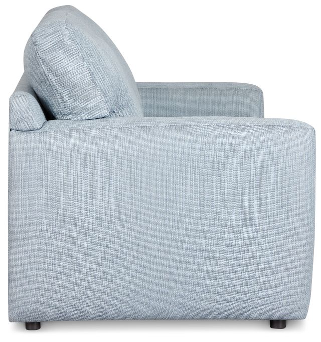Rhodes Light Blue Fabric Sofa