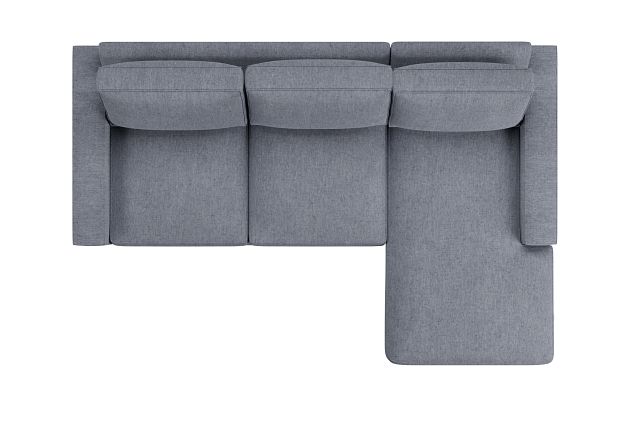 Edgewater Elevation Gray Right Chaise Sectional