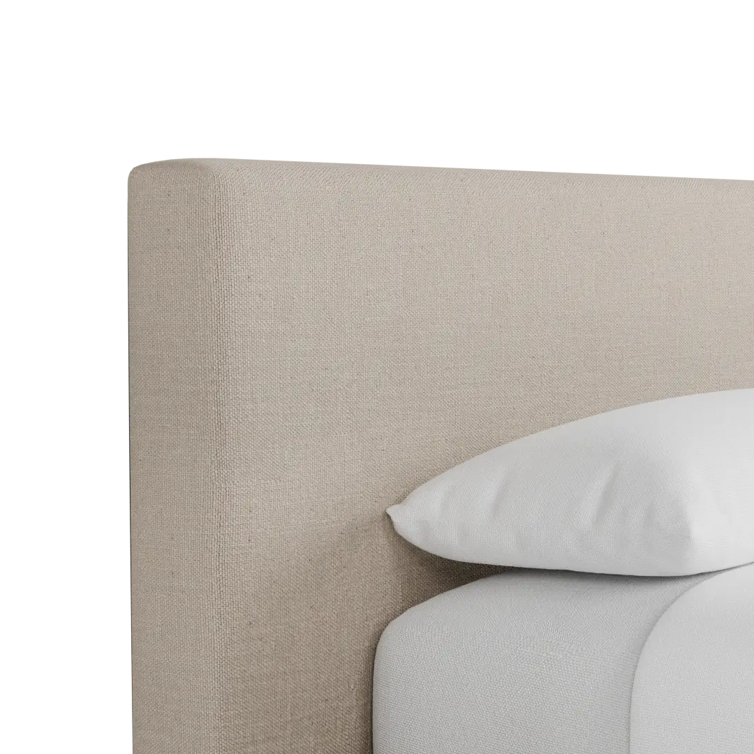 Grayton Linen Beige 44" Upholstered Platform Bed Grayton Linen Beige 44" Upholstered Platform Bed