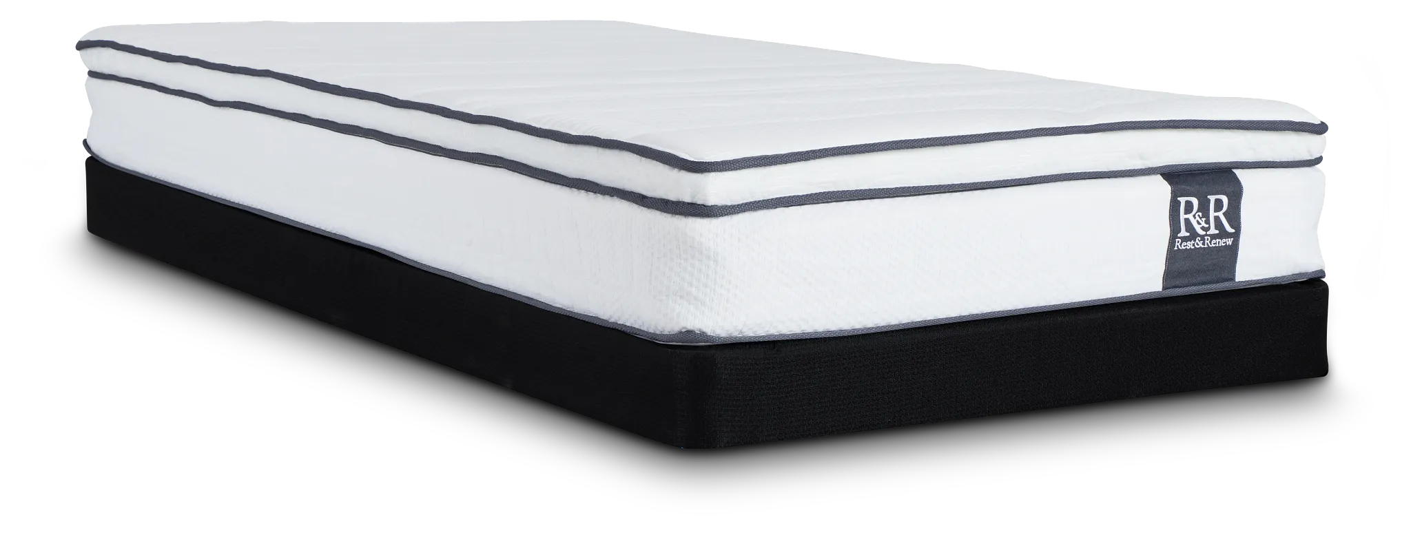Rest & Renew By Zinus 10" Hybrid Low-profile Mattress Set