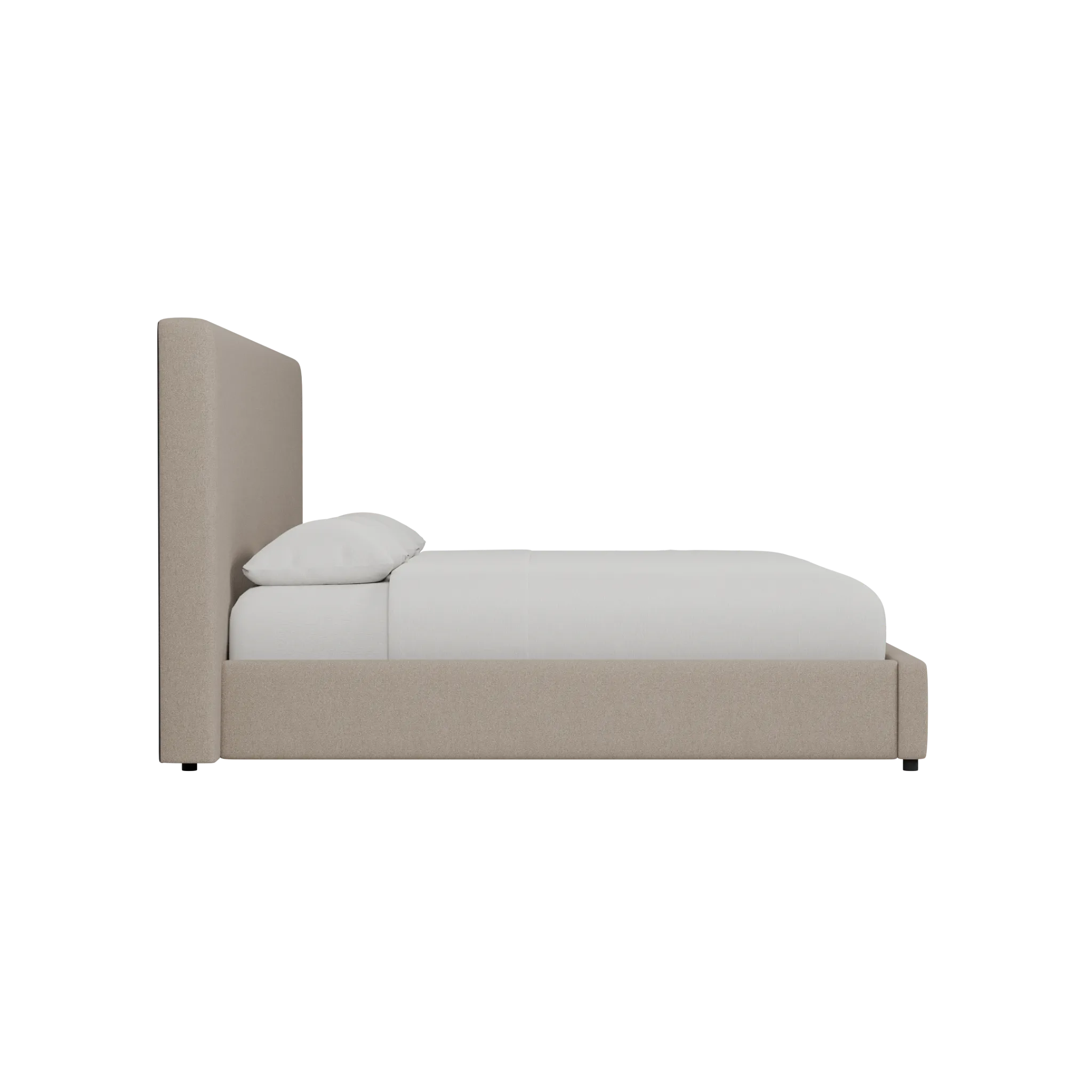 Grayton Elite Brown 54" Upholstered Platform Bed