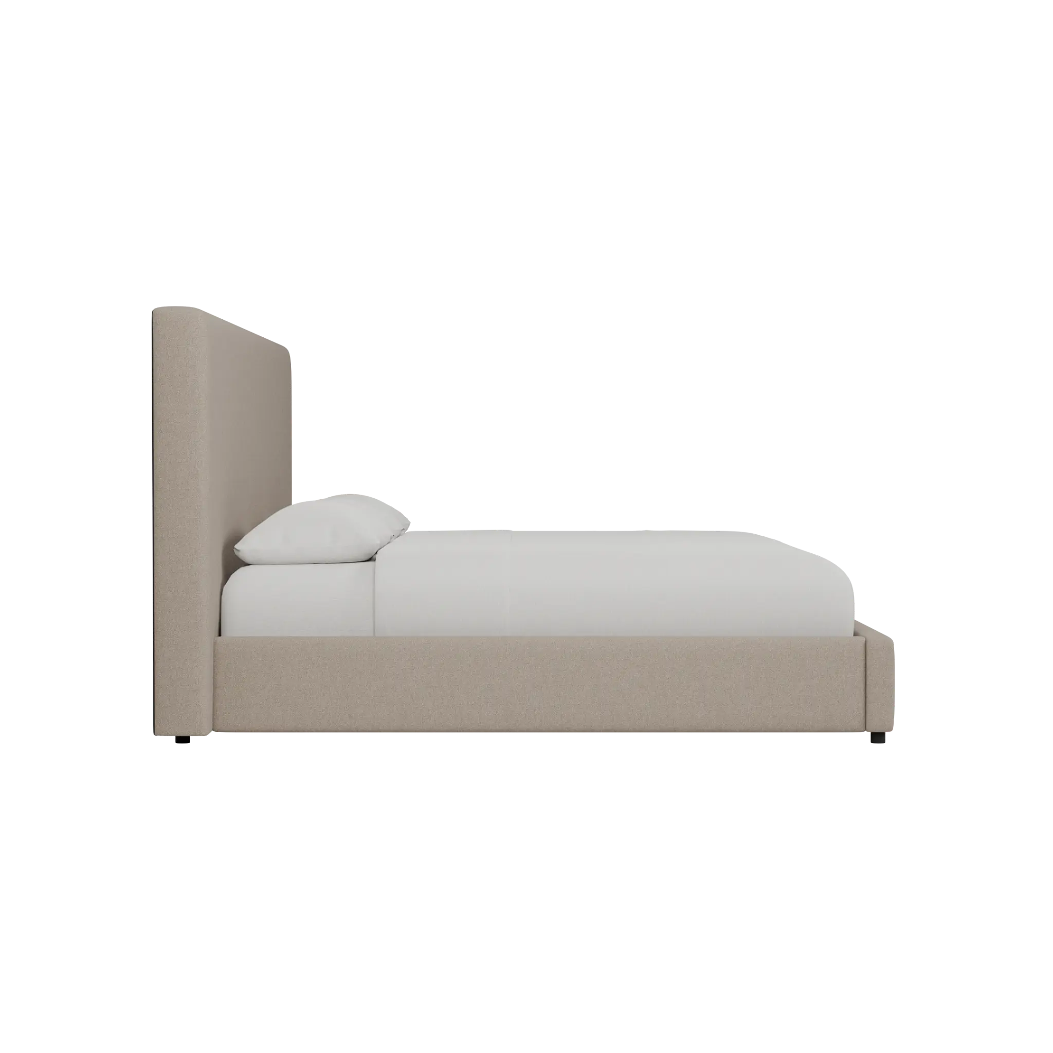 Grayton Elite Brown 54" Upholstered Platform Bed Grayton Elite Brown 54" Upholstered Platform Bed