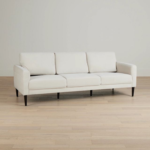 Nala Light Beige Velvet Sofa