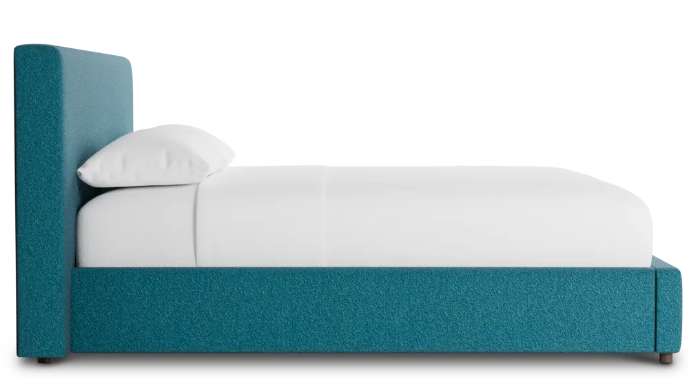 Grayton Elite Teal 44" Upholstered Platform Bed
